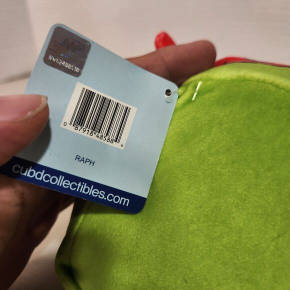 Teenage Mutant Ninja Turtles Cubd Raphael Plush Green Nickelodeon TMNT Toy - Picture 6 of 8